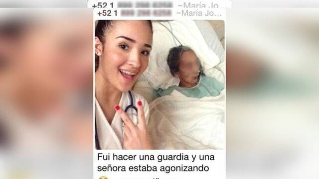 Estudiante de medicina se burla y toma selfie junto a mujer agonizante