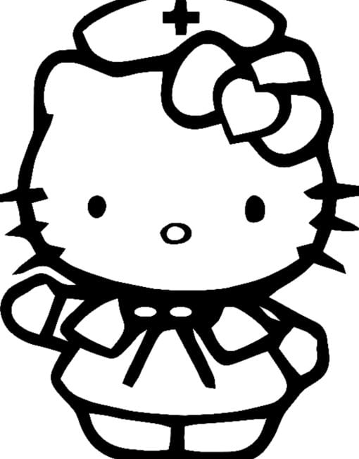 Hello Kitty enfermera por el Día Internacional de la Mujer
