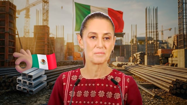 Sheinbaum apuesta por el acero mexicano y lo llevará a toda la obra pública