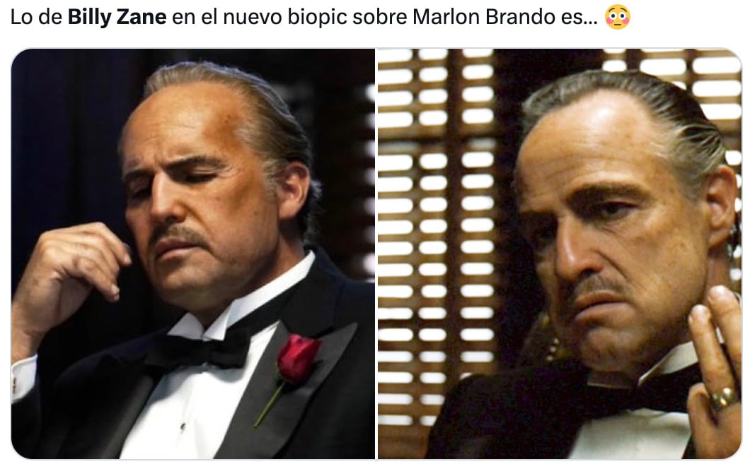 Usuarios comentan la transformación de Billy Zane en Marlon Brando