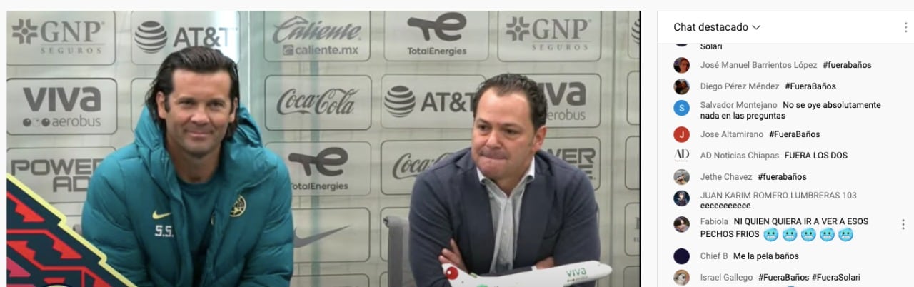 Críticas a Santiago Baños y Santiago Solari