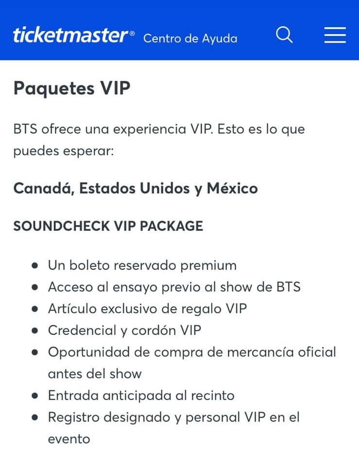Precio y qué incluye el paquete VIP de BTS para México