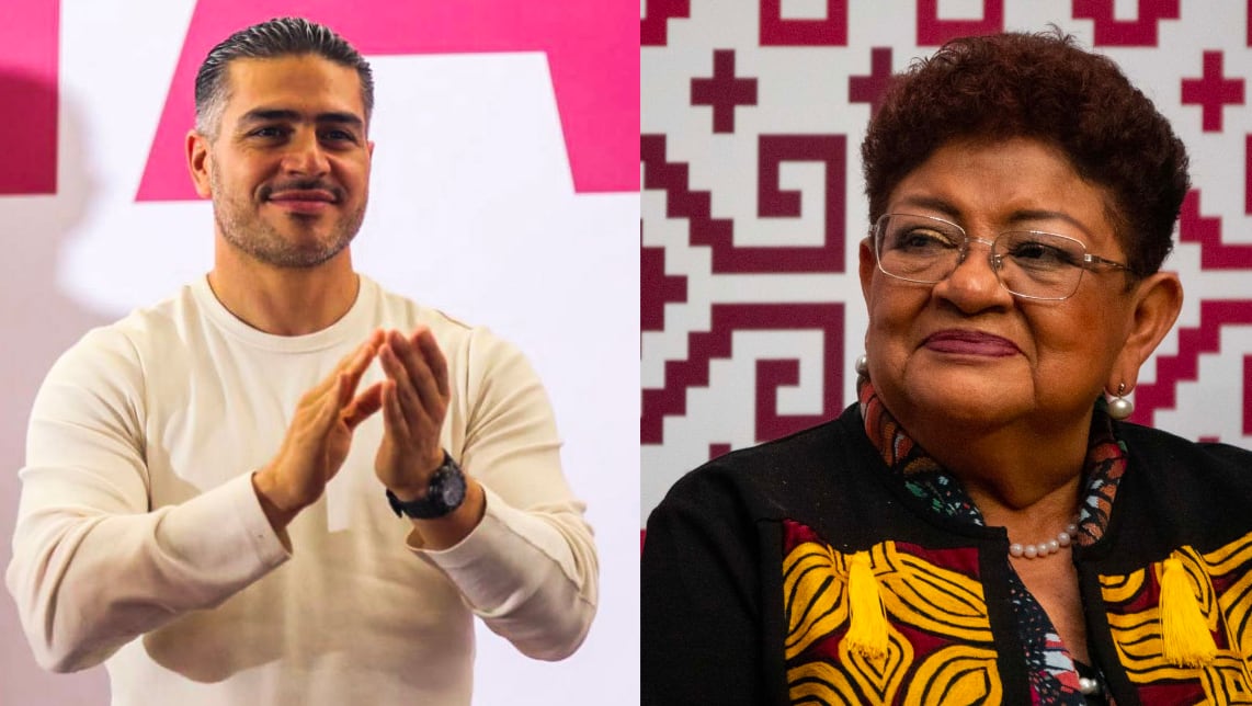 Omar García Harfuch y Ernestina Godoy