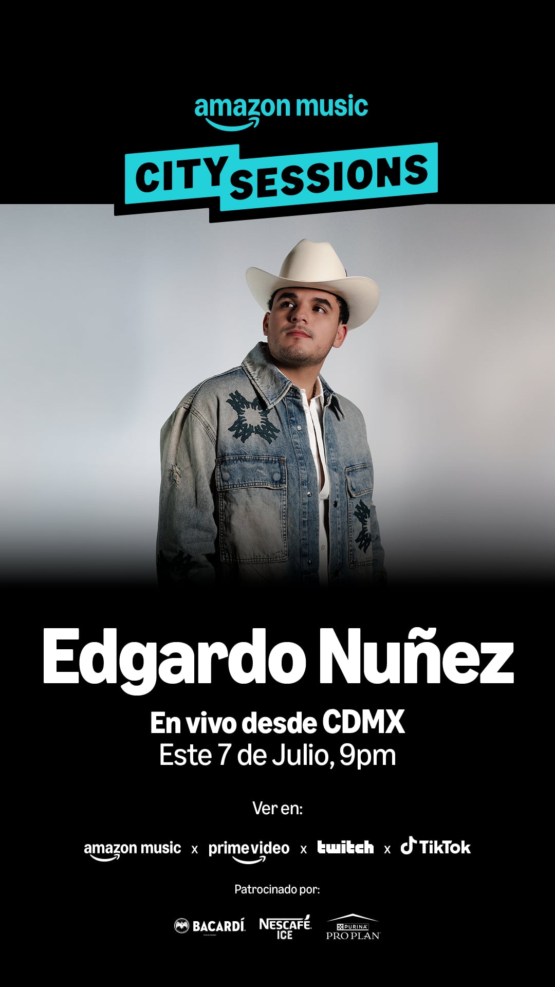 Edgardo Núñez promete un momento especial en Amazon Music City Sessions