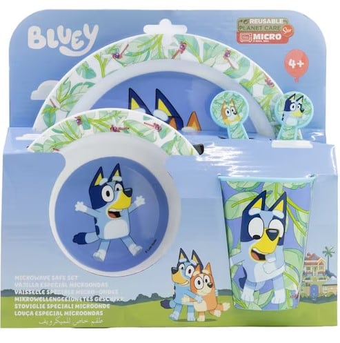 Vajilla infantil de Bluey