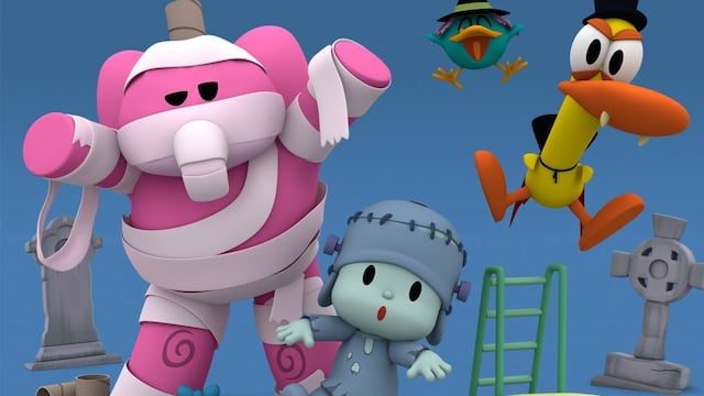 Dibujos de Pocoyó Halloween para colorear