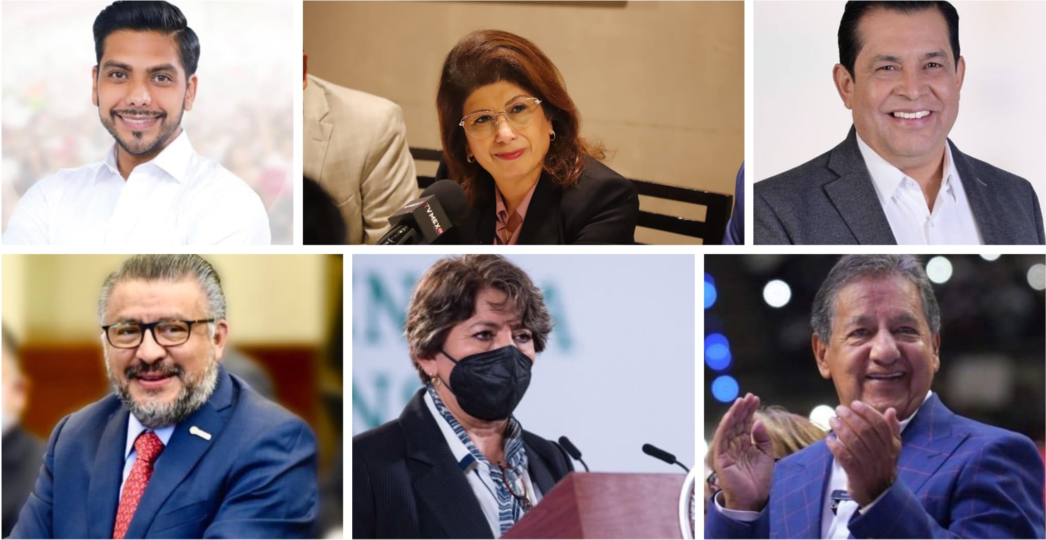 Aspirantes al gobierno del Estado de México por Morena