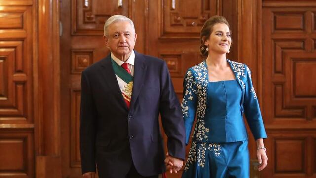 Beatriz Gutiérrez y AMLO.