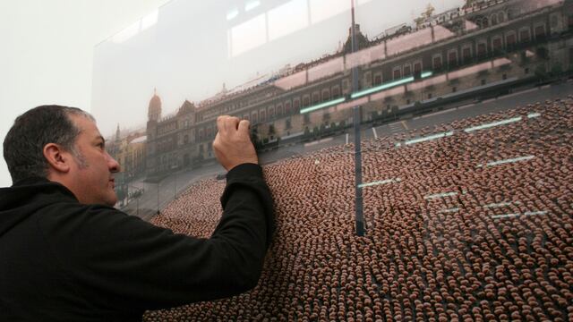 Spencer Tunick en octubre del 2007. Foto: Sashenka Gutíerrez / Cuartoscuro