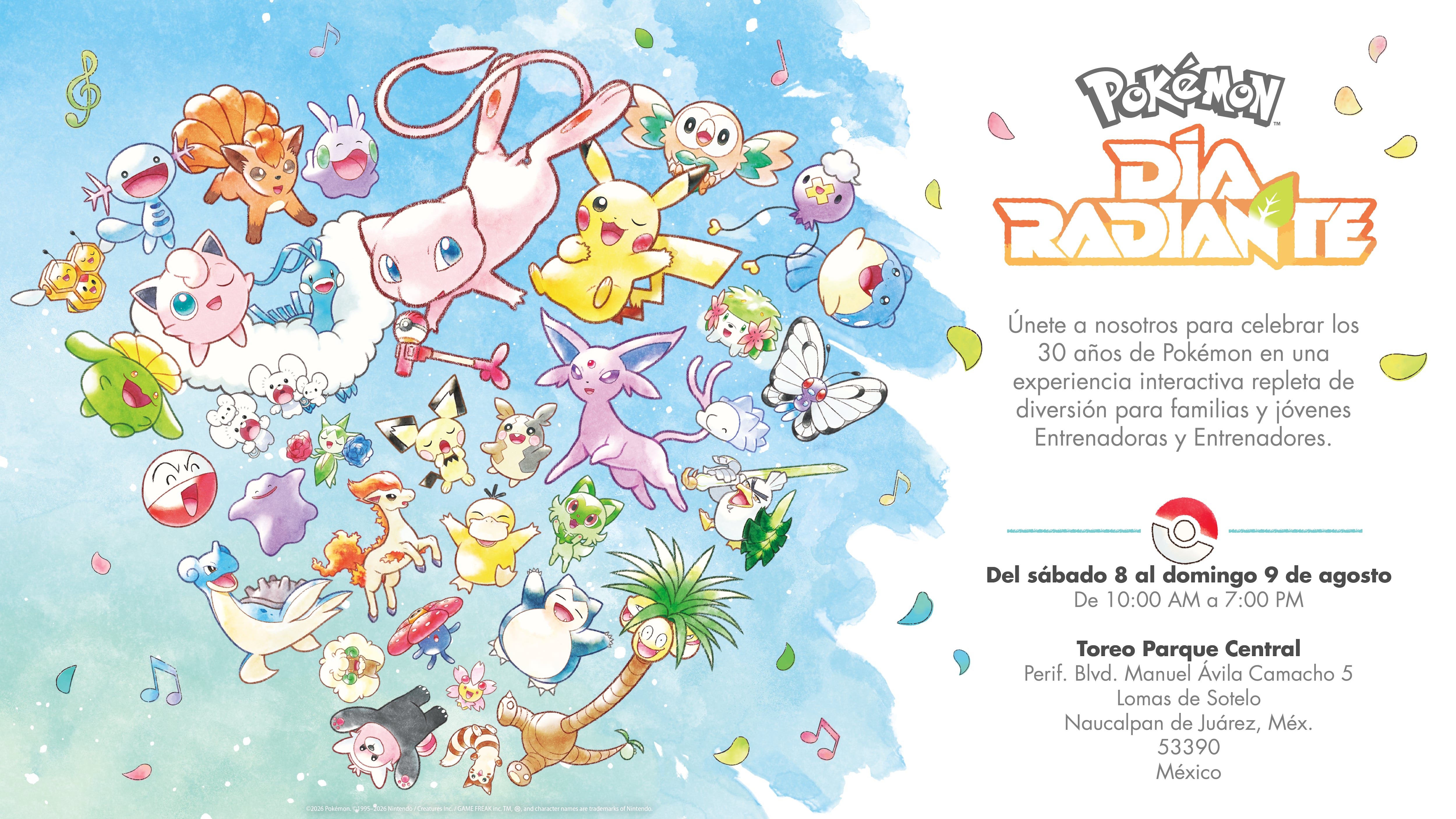 Pokémon Día Radiante en Parque Toreo