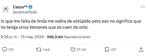 Cazzu se llama estúpida