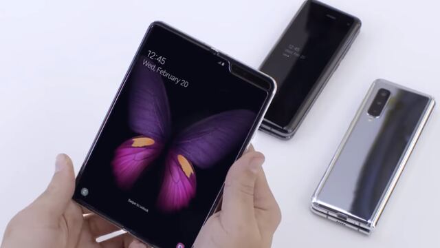 El teléfono plegable Galaxy Fold de Samsung.