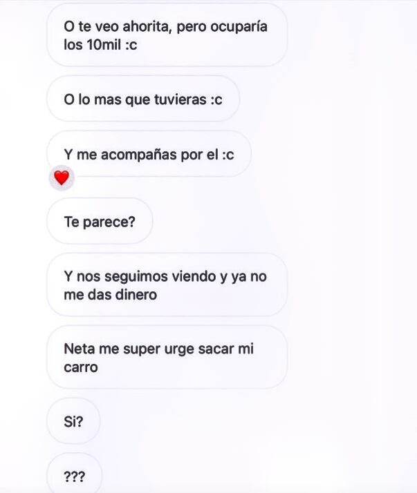 le eran infiel, y hasta le rogaban a la amante