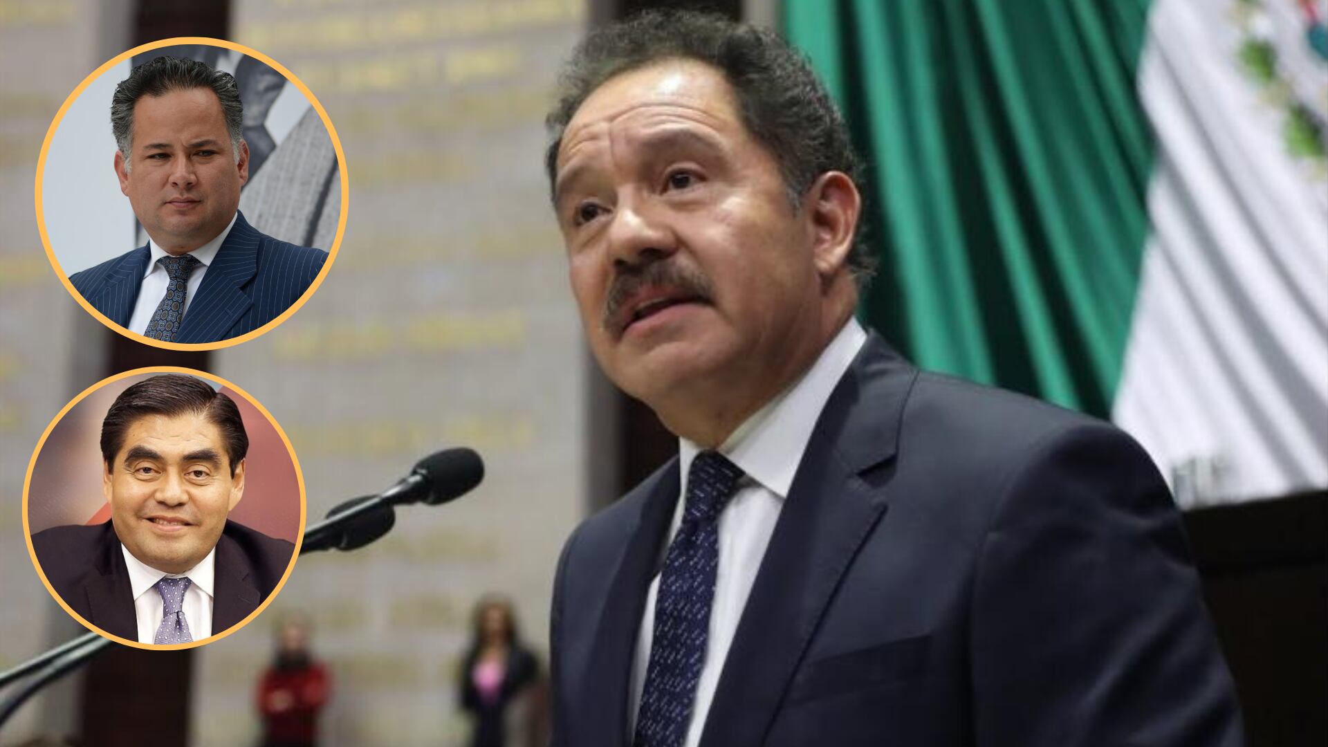 Ignacio Mier, Santiago Nieto y Miguel Barbosa