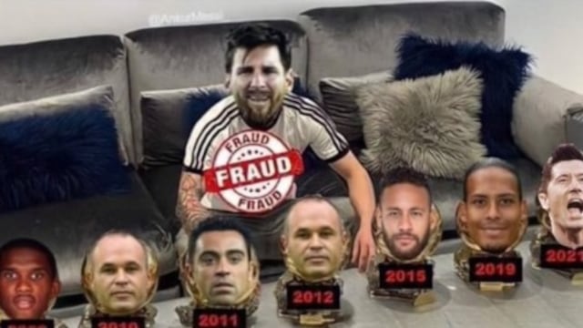 Meme sobre Lionel Messi