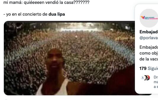 Memes del concierto de Dua Lipa