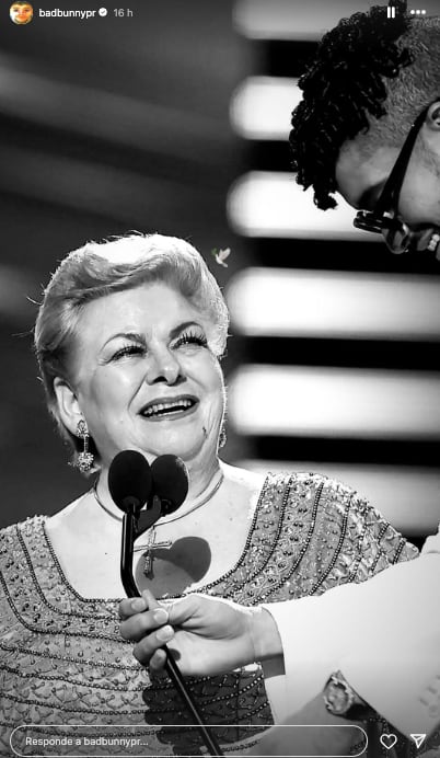 Bad Bunny junto a Paquita la del Barrio