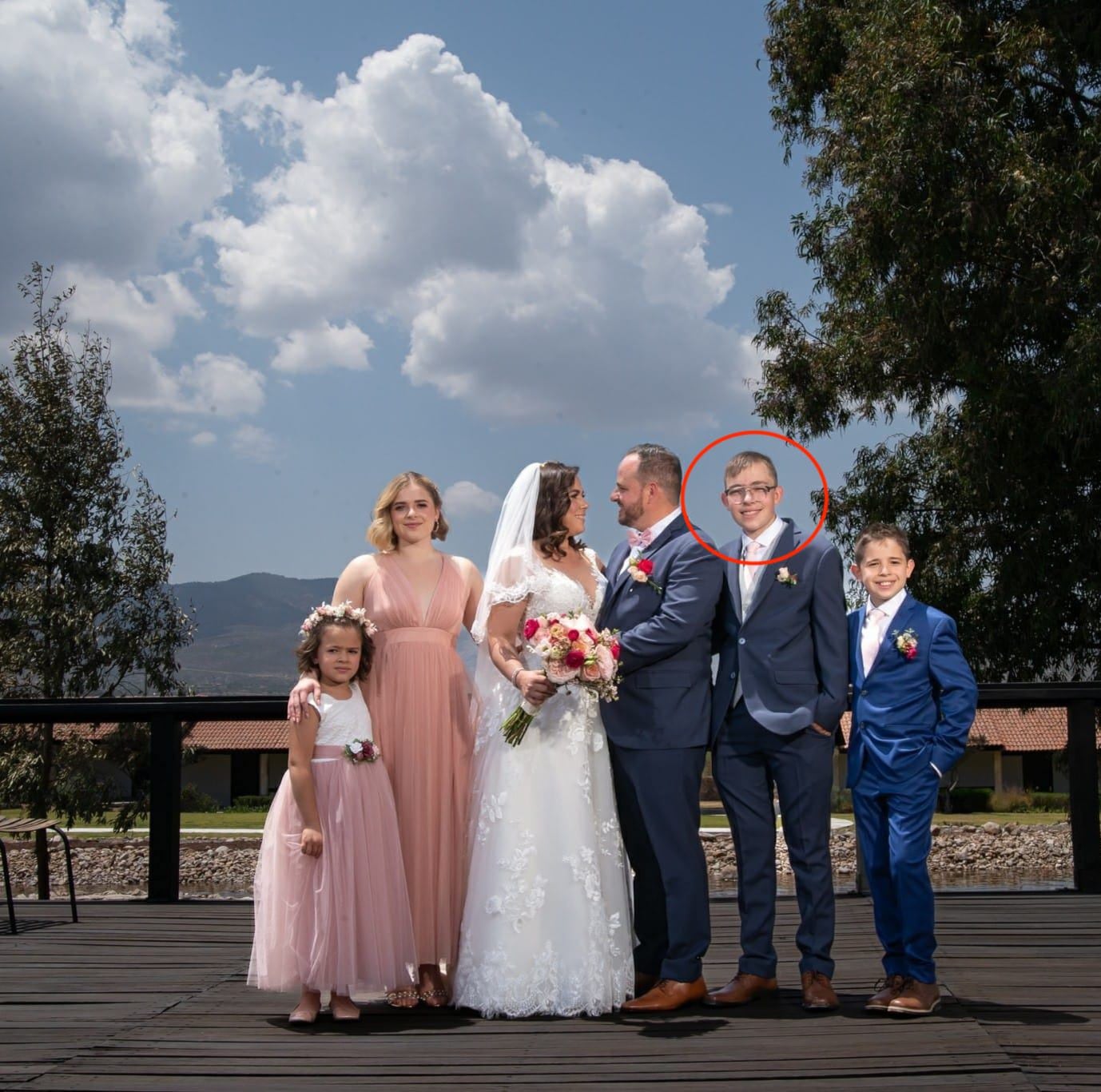 Oscar Daniel Duarte, Laurito, con su familia.