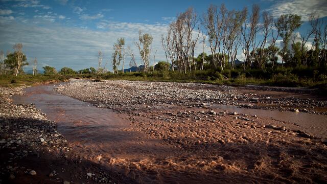 Río Sonora tras derramamiento de Grupo México