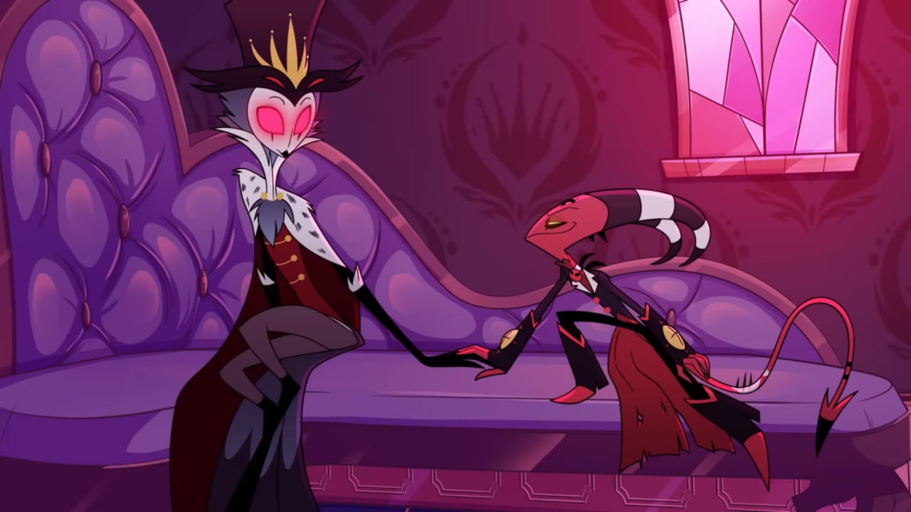 Stolas y Blitzø de Helluva Boss