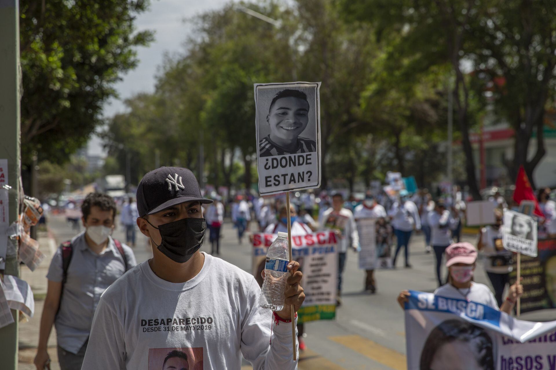 Marcha por desaparecidos en Tijuana