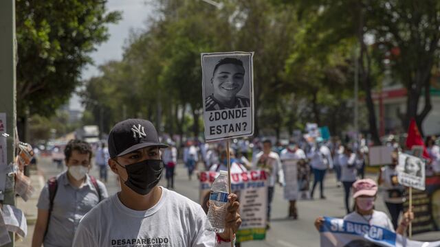 Marcha por desaparecidos en Tijuana