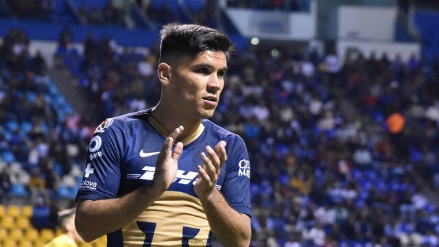 Barragán en un partido con Pumas