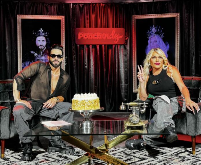 Poncho de Nigris y Wendy Guevara
