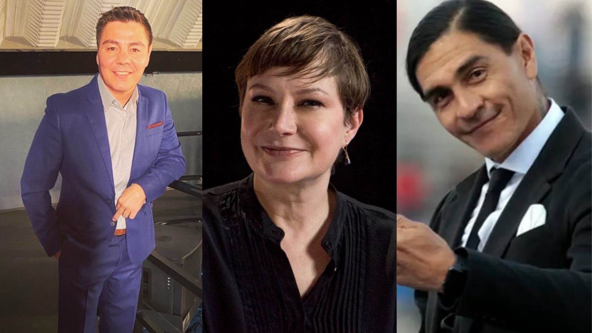 Jorge el 'Travieso' Arce, Mónica Dionne y Francisco Palencia