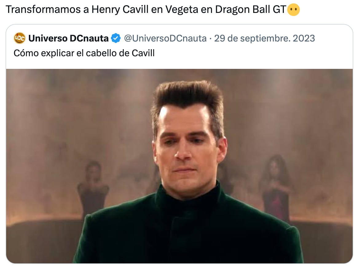 Memes de Henry Cavill como Vegeta