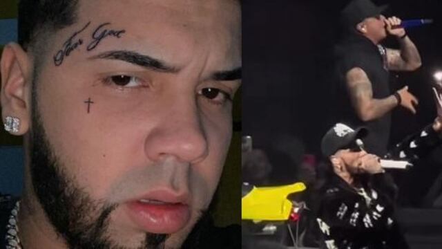 Anuel AA pierde hasta el peluquín en concierto