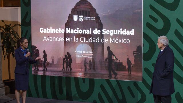 Claudia Sheinbaum en la mañanera de AMLO