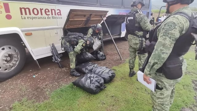 Droga asegurada en Michoacán