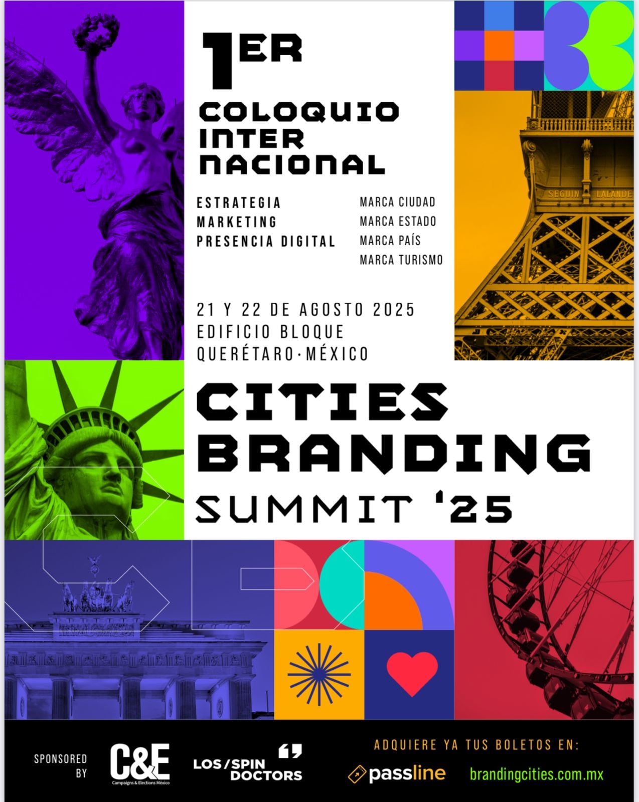 Cities Branding Summit 2025 será en Querétaro del 21 al 22 de agosto
