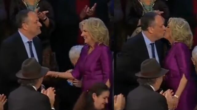 ¿Joe Biden y Kamala Harris son swingers? Jill Biden y esposo de la vicepresidenta se besan en la boca