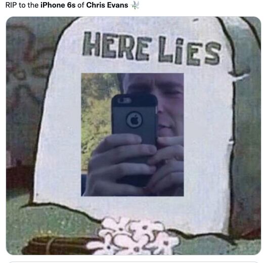 Memes de Chris Evans y su iPhone 6s