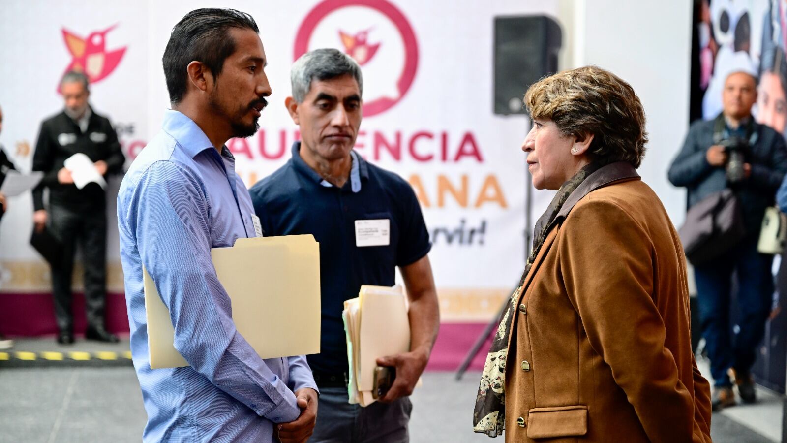 Delfina Gómez resuelve más del 50% de peticiones en la Cuarta Audiencia Ciudadana en Edomex