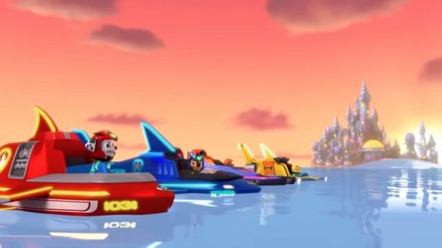 Los Aqua Pups salvan a Puplantis de salir flotando con Paw Patrol