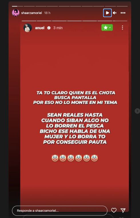 Extraño mensaje de Anuel AA