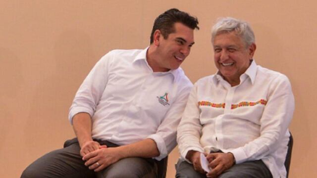 Alejandro Moreno y Andrés Manuel López Obrador