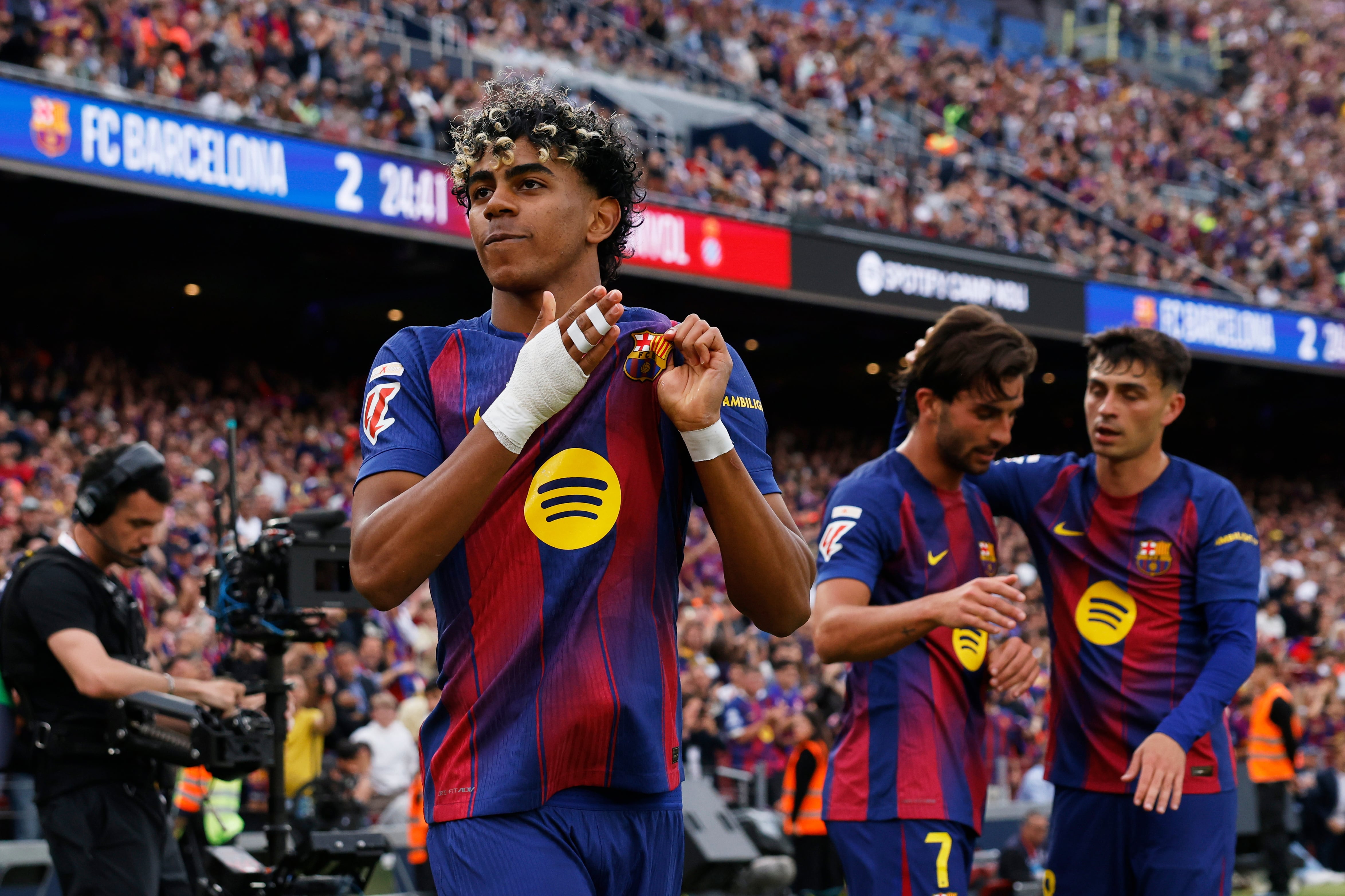 Lamine Yamal anotó el tercer gol del FC Barcelona