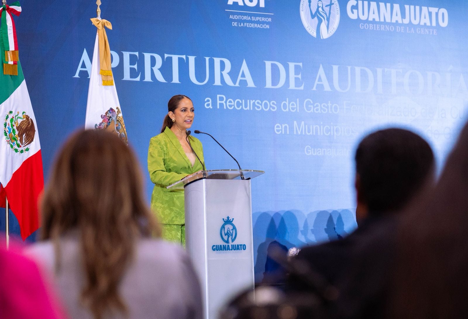 Libia Dennise García destaca cuentas claras y fiscalización en Guanajuato.