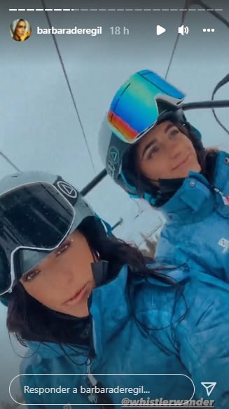 Bárbara de Regil con su hija Mar de Regil.