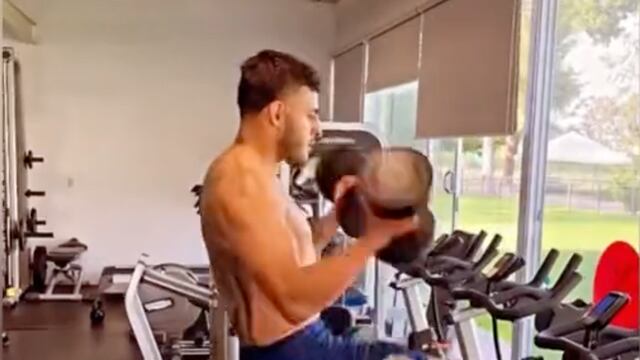 Alexis Vega en el gimnasio