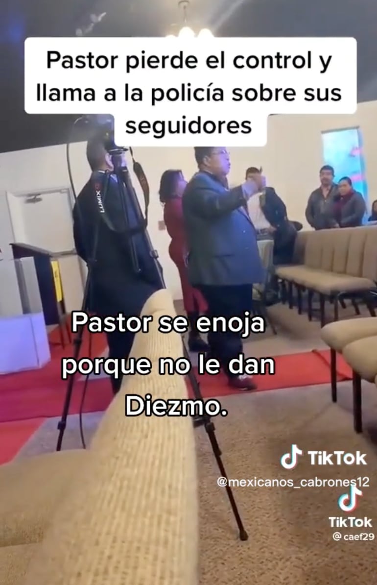 Pastor hace berrinche porque no le dan diezmo