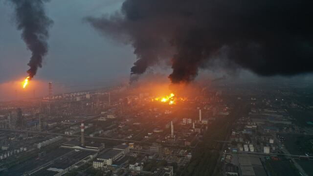 Explosión en planta química de Shanghái, en China