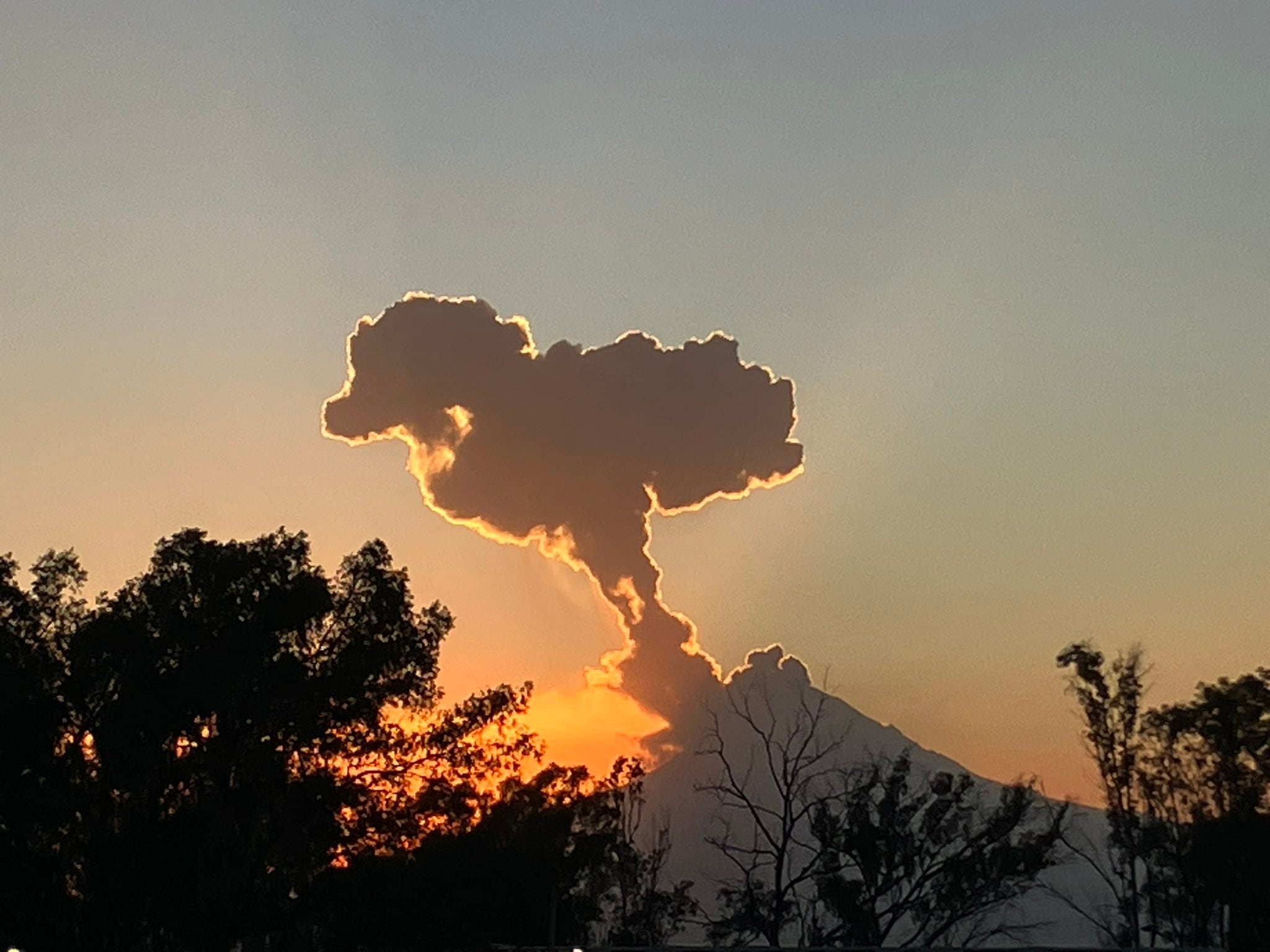 Fumarola volcán Popocatépetl