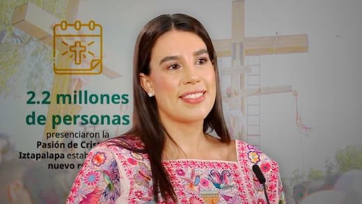 La Pasión de Iztapalapa rompe récord de asistencia en 2026, informa Josefina Rodríguez