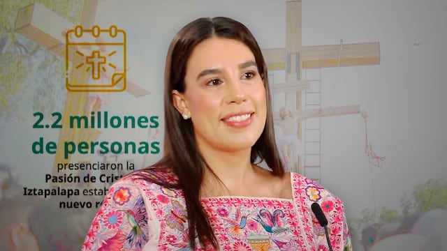 La Pasión de Iztapalapa rompe récord de asistencia en 2026, informa Josefina Rodríguez