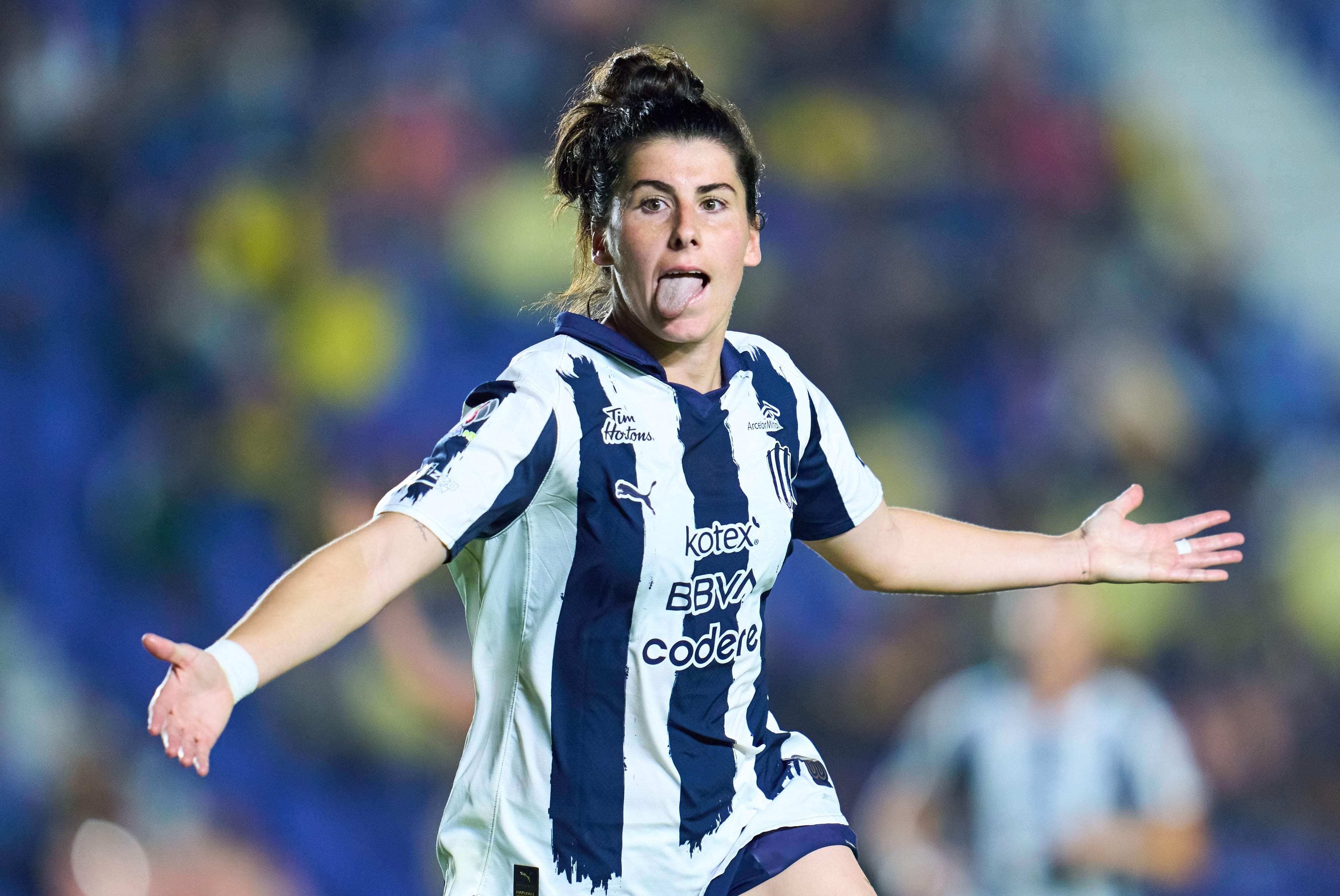 Lucía García es la goleadora de Rayadas